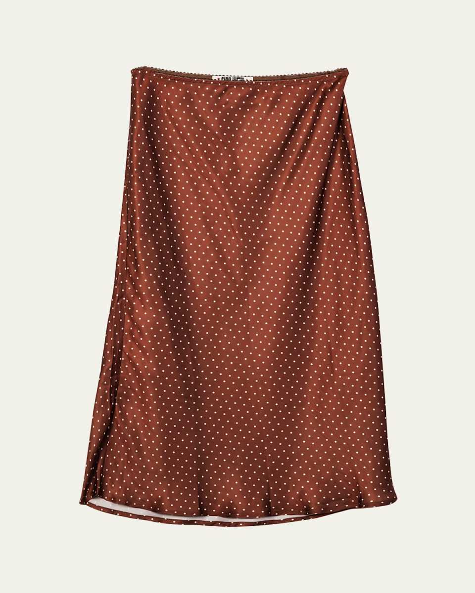 Emilie Satin Slip Skirt